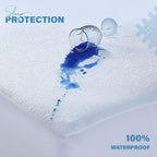 Premium Terry Cotton Mattress Protector - Waterproof