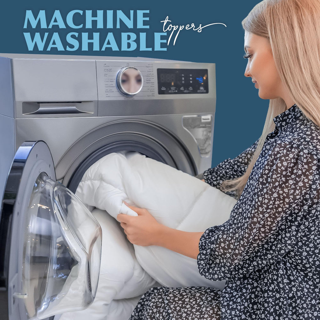 Luxury Quilted Single Mattress Topper – Hypoallergenic Comfort